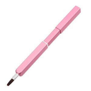 Square Shape Lipstick Concealer Smudger Brush Makeup Brush Tool Set Pink
